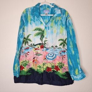 Nick & Nora Beach PJ Set XL